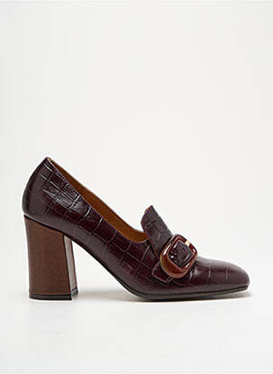 Mocasini țesătură satinată toc de 7 la 9 cm violet CHIE MIHARA femeie