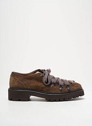 Derby-uri nubuc toc de 4 la 6 cm maro WOMAN CALCE femeie