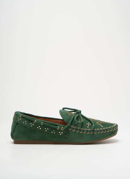 Pantofi de barcă vârf rotund toc plat până la 3 cm verde LOLA CRUZ femme