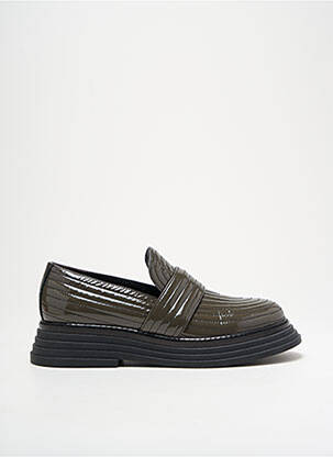 Mocasini material neted toc de 4 la 6 cm gri LAURA BELLARIVA femeie