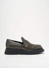 Mocasini material neted toc de 4 la 6 cm gri LAURA BELLARIVA femme