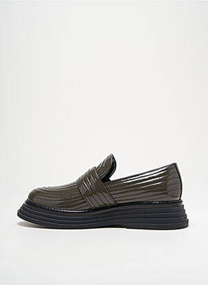 Mocasini material neted toc de 4 la 6 cm gri LAURA BELLARIVA femeie