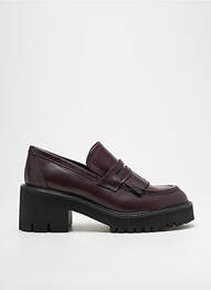 Mocasini țesătură satinată toc de 4 la 6 cm violet GUGLIELMO ROTTA femme