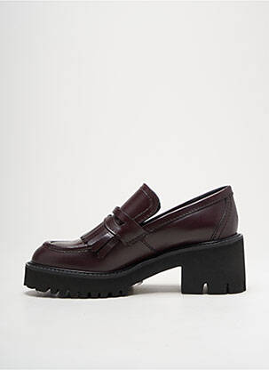 Mocasini țesătură satinată toc de 4 la 6 cm violet GUGLIELMO ROTTA femeie
