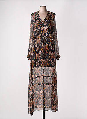 Rochie lungă negru BERENICE femeie