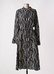 Rochie lungă mâneci lungi mâneci lungi negru ATTIC AND BARN femme