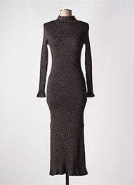 Rochie lungă mâneci lungi mâneci lungi negru PETITE MENDIGOTE femme