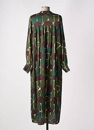Rochie lungă mâneci lungi mâneci lungi verde HOD femeie