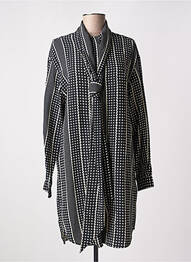 Rochie midi mâneci lungi mâneci lungi negru LAURENCE BRAS femme