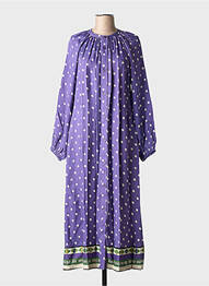 Rochie lungă mâneci lungi mâneci lungi violet STELLA FOREST femeie