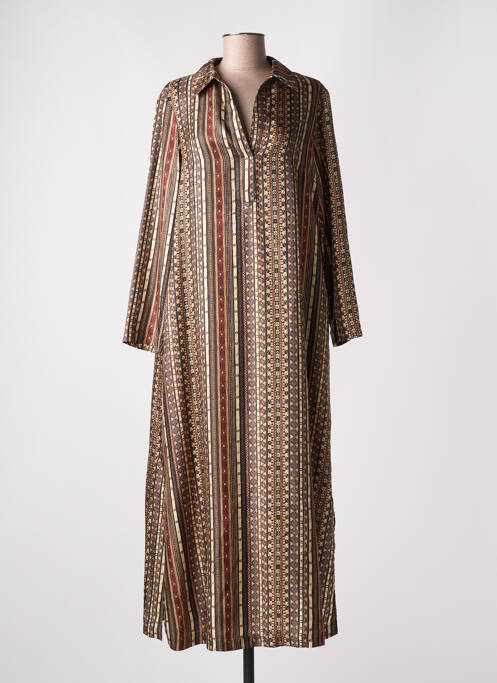 Rochie lungă maro MOMONI femeie