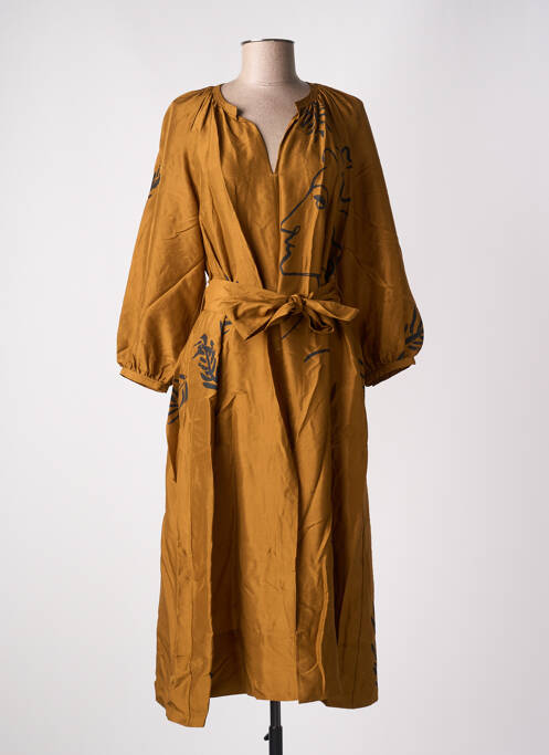 Rochie lungă maro SOEUR femeie