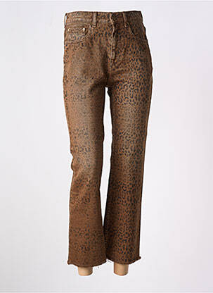 Blugi cu croială dreaptă maro GOLDEN GOOSE femeie