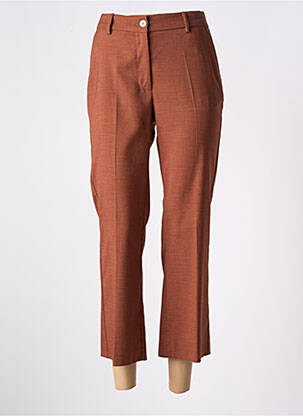 Pantalon drept țesătură crep mărime normală maro ATTIC AND BARN femeie