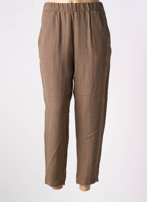 Pantalon chino maro POMANDERE femeie