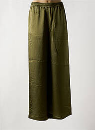 Pantalon drept talie elastică mărime normală verde BELLEROSE femme