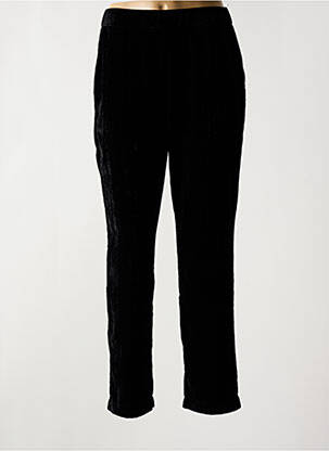 Pantalon drept talie elastică mărime normală negru MARAIS femeie