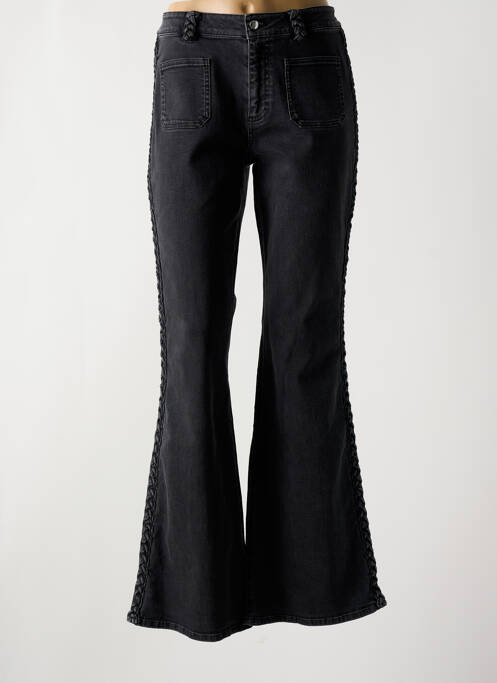 Blugi cu croială evazată negru BERENICE femeie