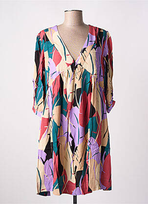 Rochie scurtă mâneci 3/4 mâneci 3/4 bej GRACE & MILA femeie