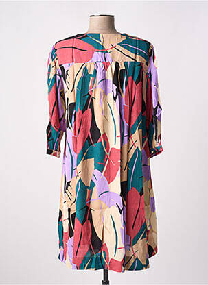 Rochie scurtă mâneci 3/4 mâneci 3/4 bej GRACE & MILA femeie