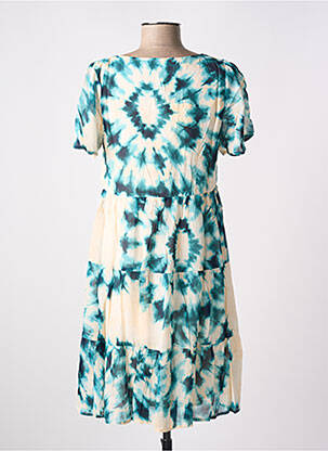 Rochie scurtă mâneci scurte mâneci scurte verde GRACE & MILA femeie