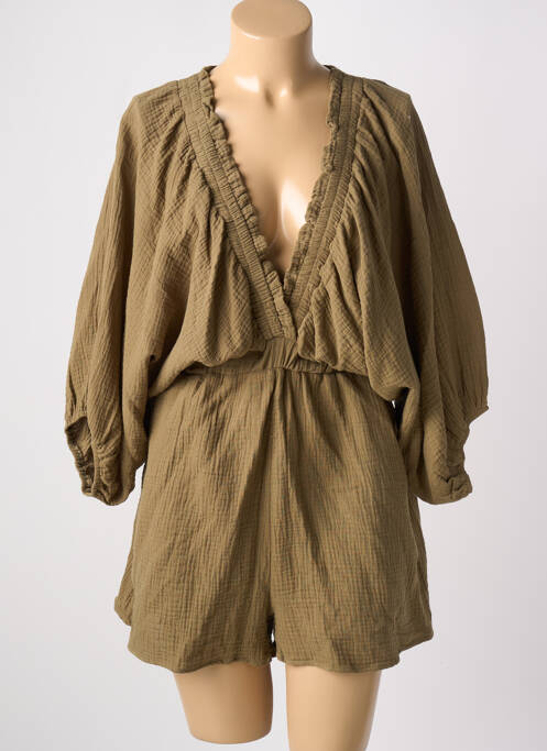 Salopetă scurtă verde KILKY femeie