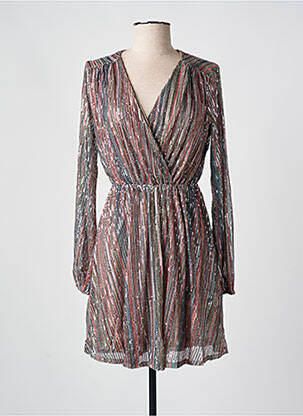 Rochie scurtă mâneci lungi mâneci lungi roz KILKY femeie