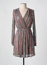 Rochie scurtă mâneci lungi mâneci lungi roz KILKY femeie