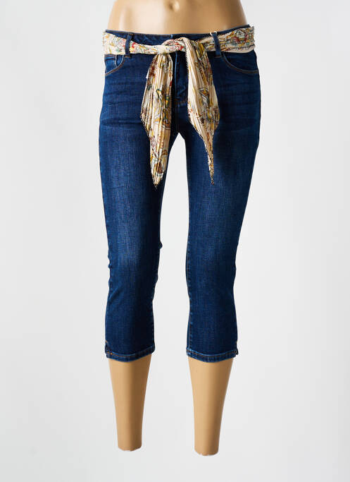 Pantalon trei sferturi albastru ONADO femeie