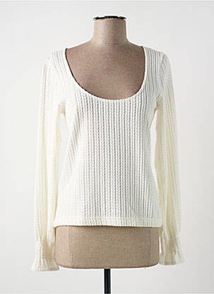 Pulover alb ANNAHPA femeie