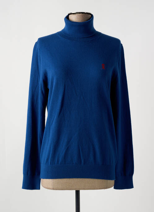 Pulover cu guler înalt albastru VICOMTEA femeie
