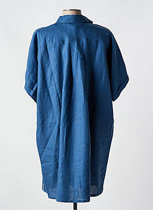 Rochie scurtă mâneci scurte mâneci scurte albastru LA GENTLE FACTORY femeie