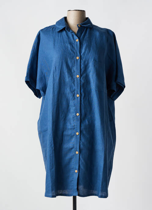 Rochie scurtă albastru LE GENTLE FACTORY femeie