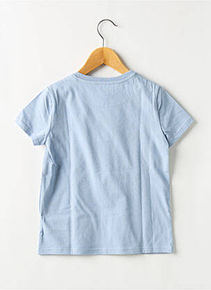 Tricou serigrafie flockată mâneci scurte albastru LA GENTLE FACTORY băiat
