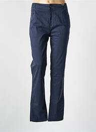 Pantalon slim țesătură poplin mărime normală albastru VICOMTE ARTHUR femme