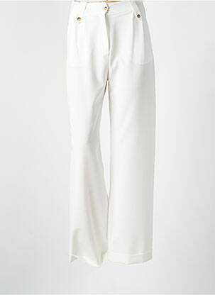 Pantalon larg bej ANNAHPA femeie