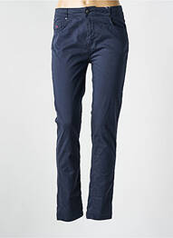 Pantalon slim țesătură poplin mărime normală albastru VICOMTE ARTHUR femme