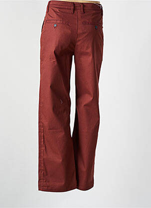Pantalon chino țesătură poplin mărime normală portocalie LA GENTLE FACTORY femeie