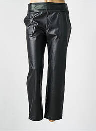 Pantalon 7/8 talie cu cleme mărime normală negru ANNAHPA femme