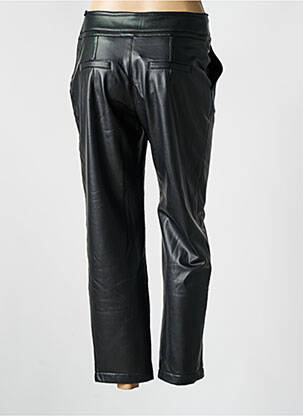 Pantalon 7/8 talie cu cleme mărime normală negru ANNAHPA femeie