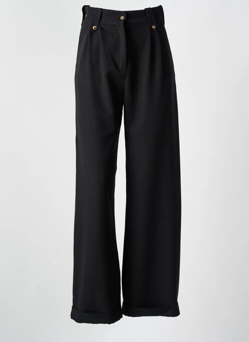 Pantalon larg negru ANNAHPA femeie