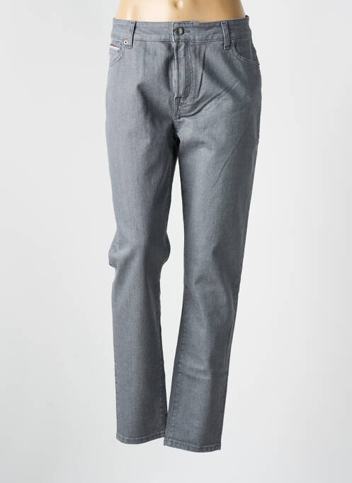 Blugi cu croială slim gri LE GENTLE FACTORY femeie