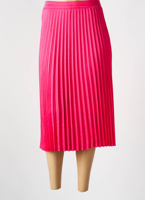 Fustă midi roz închis FRIME femeie