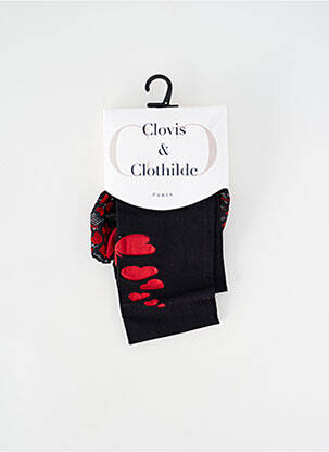 Colanți imprimeu fantezie negru CLOVIS & CLOTHILDE femeie
