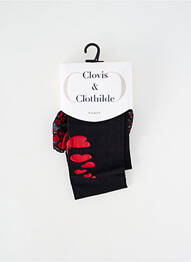 Colanți imprimeu fantezie negru CLOVIS & CLOTHILDE femme