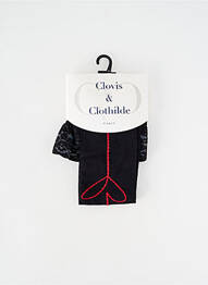 Colanți imprimeu fantezie negru CLOVIS & CLOTHILDE femme