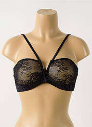 Sutien fără armatură top bentiță negru LOVE STORIES femeie