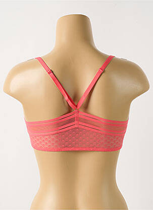 Sutien fără armatură top sutien tip racerback roz SIMONE X SIMONE PÉRÈLE femeie