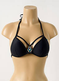 Sutien de costum de baie elasticitate top sutien push-up negru VERY ZEN femeie