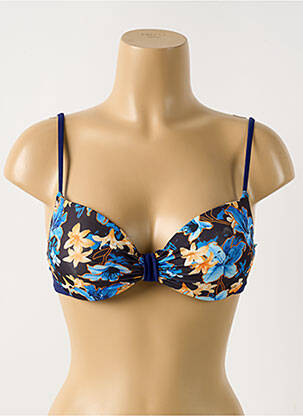 Sutien de costum de baie elasticitate top sutien modelat albastru RAE femeie